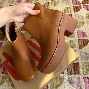 Fitflop Pilar Leather boots Camel/ Brown